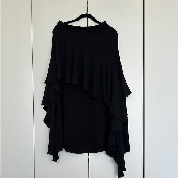 Zara Dresses & Skirts - Elegant Black Ruffled Skirt